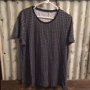 Printed Crew Neck Tee